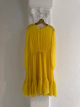 Yellow chiffon Dress