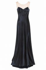 Silk and Mesh Dress
