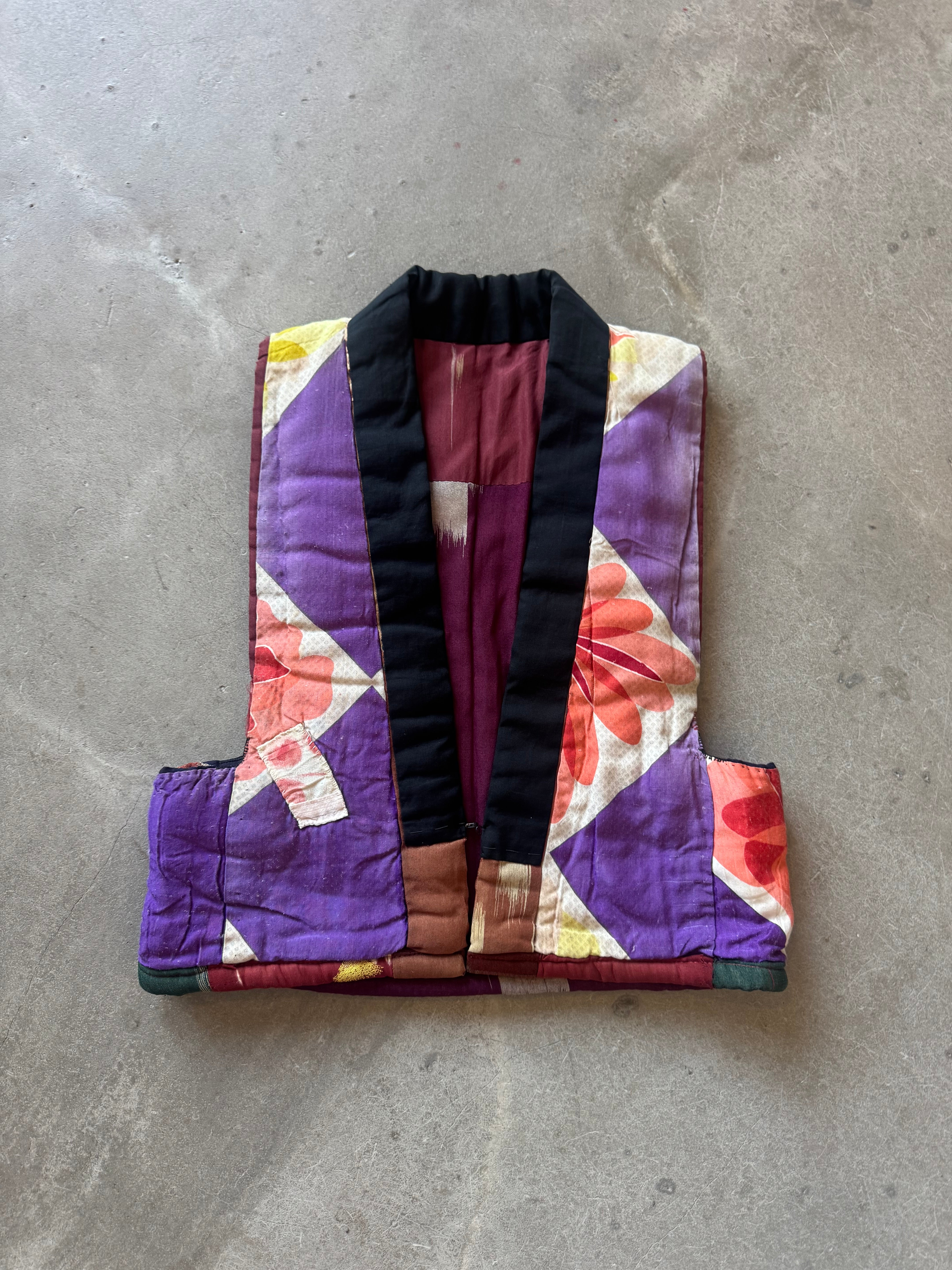 Reversible Patchwork Japanese Vest