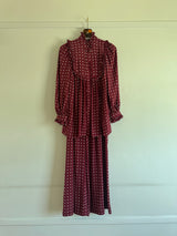 Silk Polka Dot Set