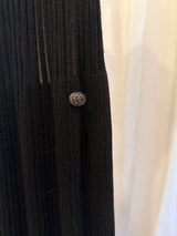 Chanel Sheer Knit Pleated Maxi Dress