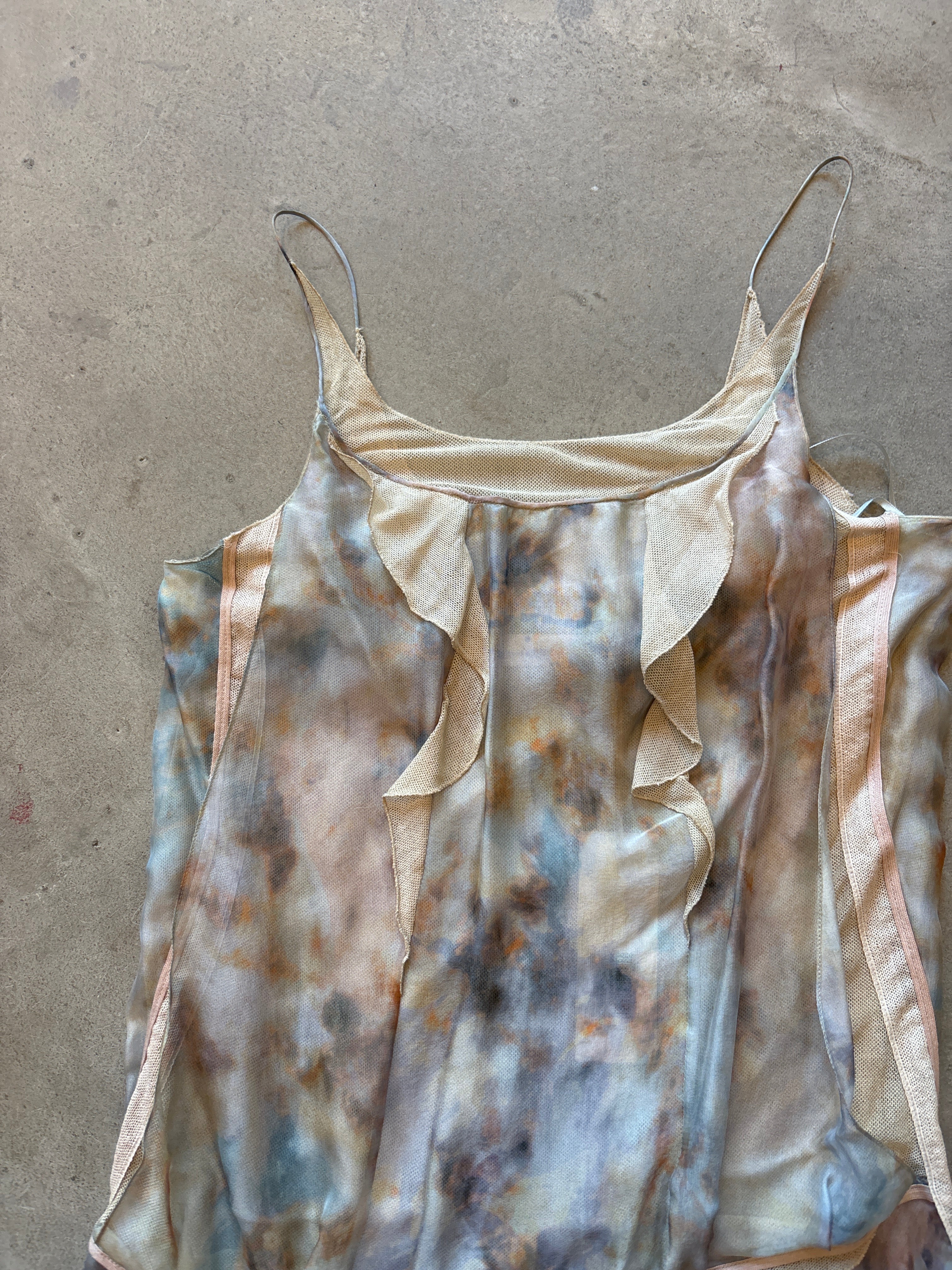 Grey Pink Floral Top
