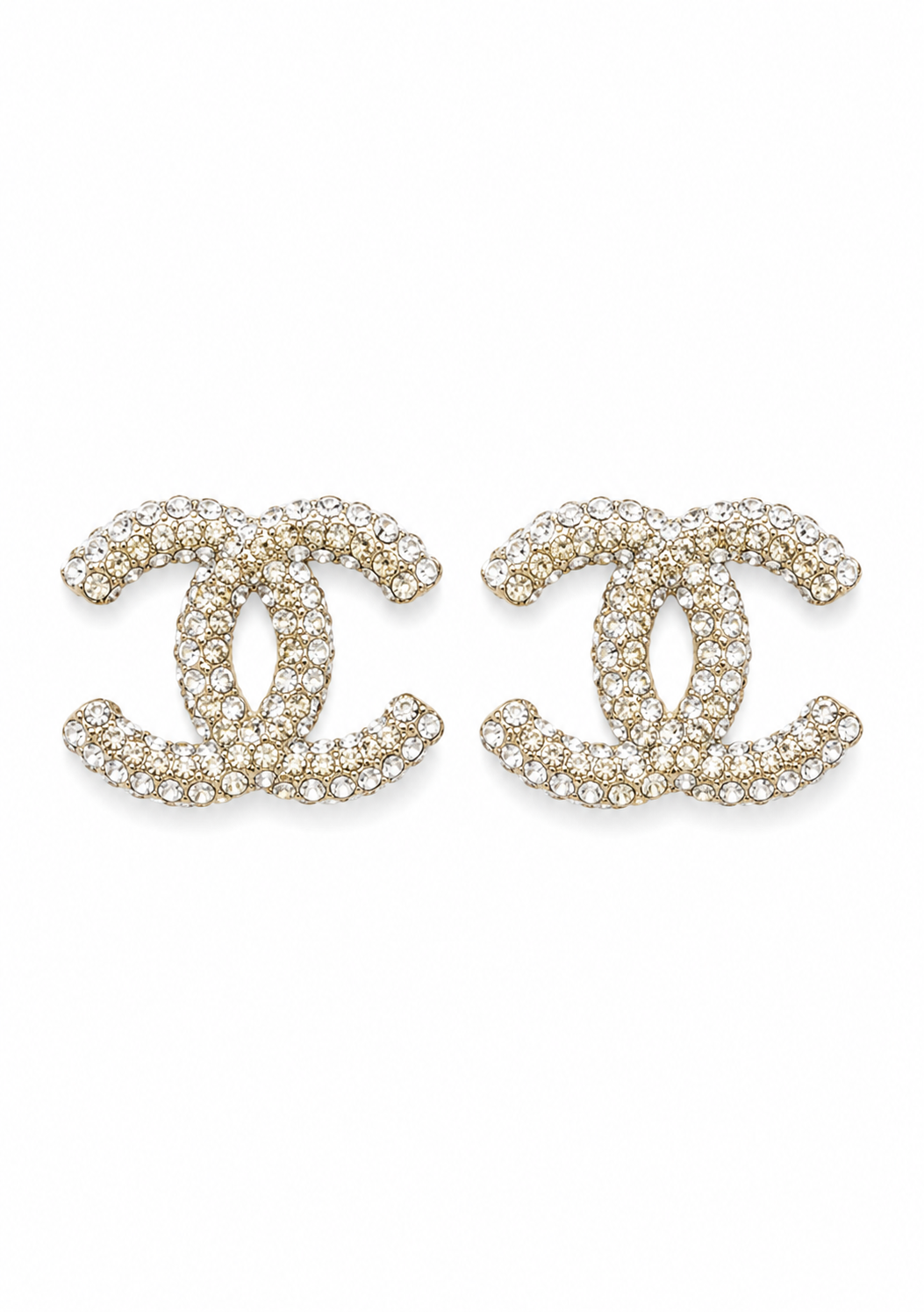 CC Crystal Stud Earrings