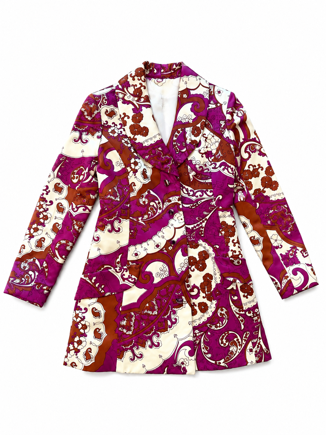 Vintage Paisley Print Jacket