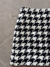 Houndstooth Mini Skirt