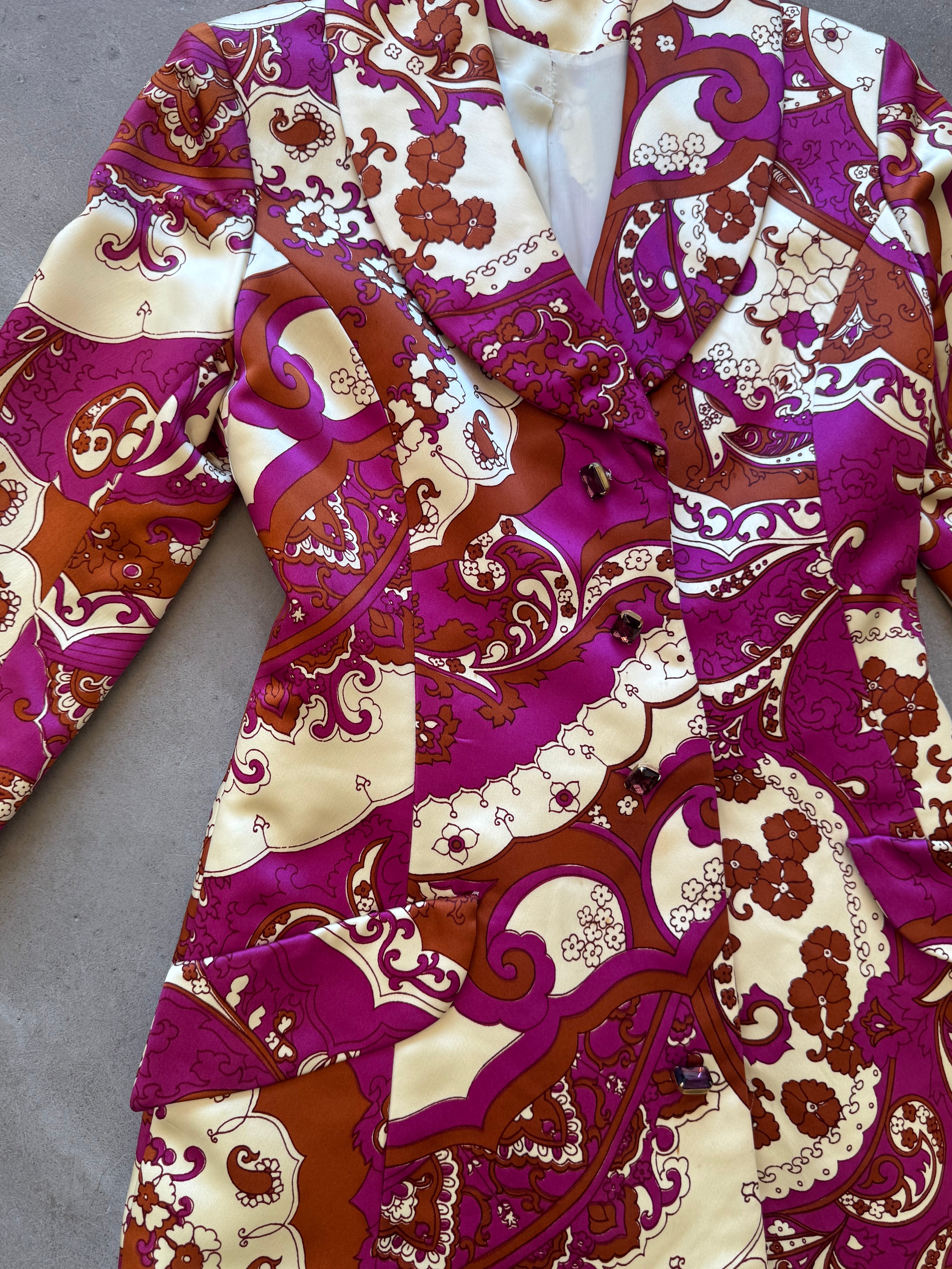Vintage Paisley Print Jacket