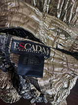 Oversized Rouched Gold Scarf