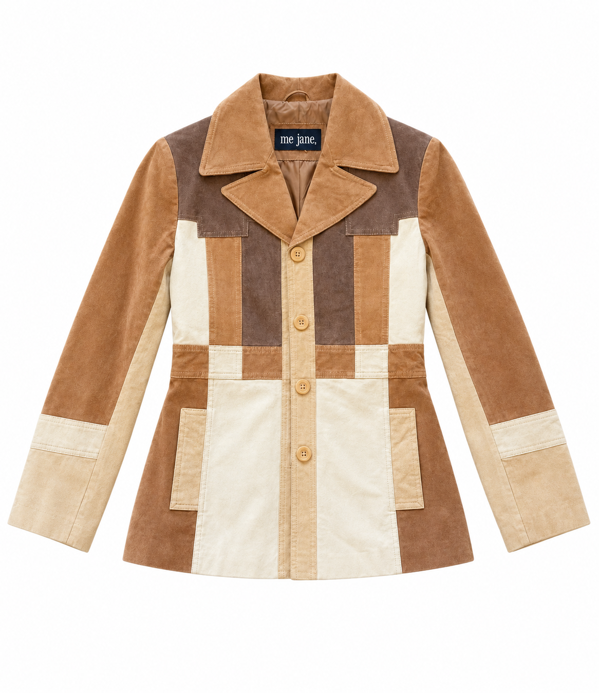 Suede Patchwork Vintage Jacket