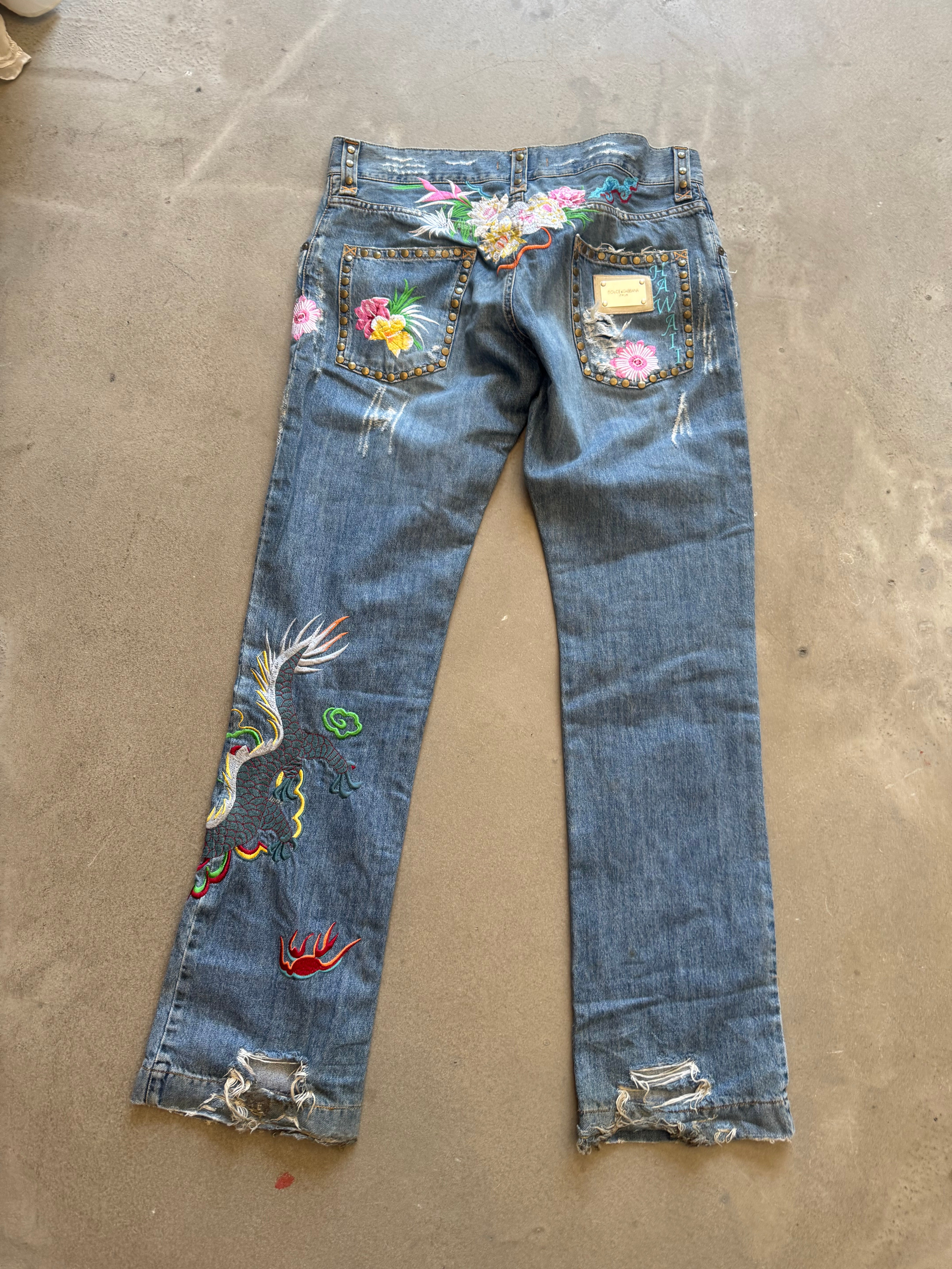 Floral Embroidered Denim 2003