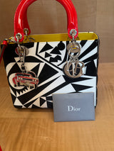 Limited Edition Multicolor Patterned Large Lady Dior by Matthew Porter 2016