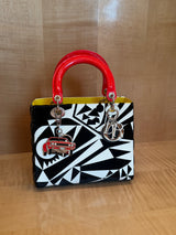 Limited Edition Multicolor Patterned Large Lady Dior by Matthew Porter 2016