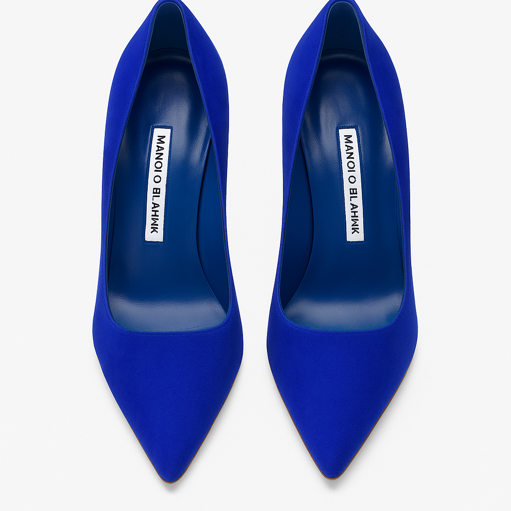 BB Cobalt Calf Hair Pumps (39)