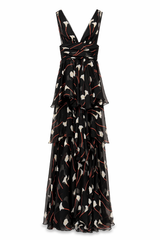 Maxi Floral Ruffle Dress