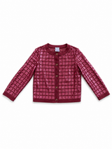 Chanel Spring 2008 Mauve Sequin Cashmere Cardigan