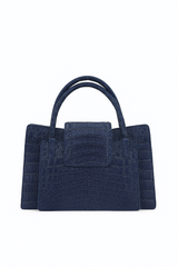 Cobalt Blue Crocodile bag
