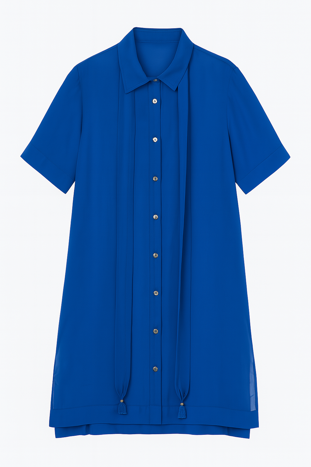 Cobalt Chiffon Tunic