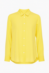CÉLINE yellow silk shirt