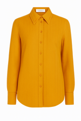 Orange Shirt with Embroidery Detail