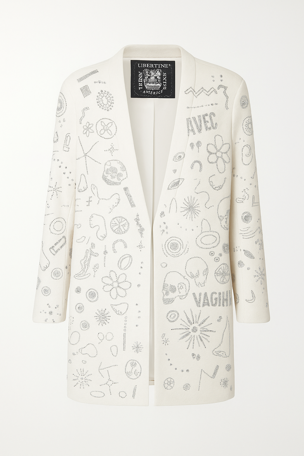 SS16 Crystal Embellished Coat