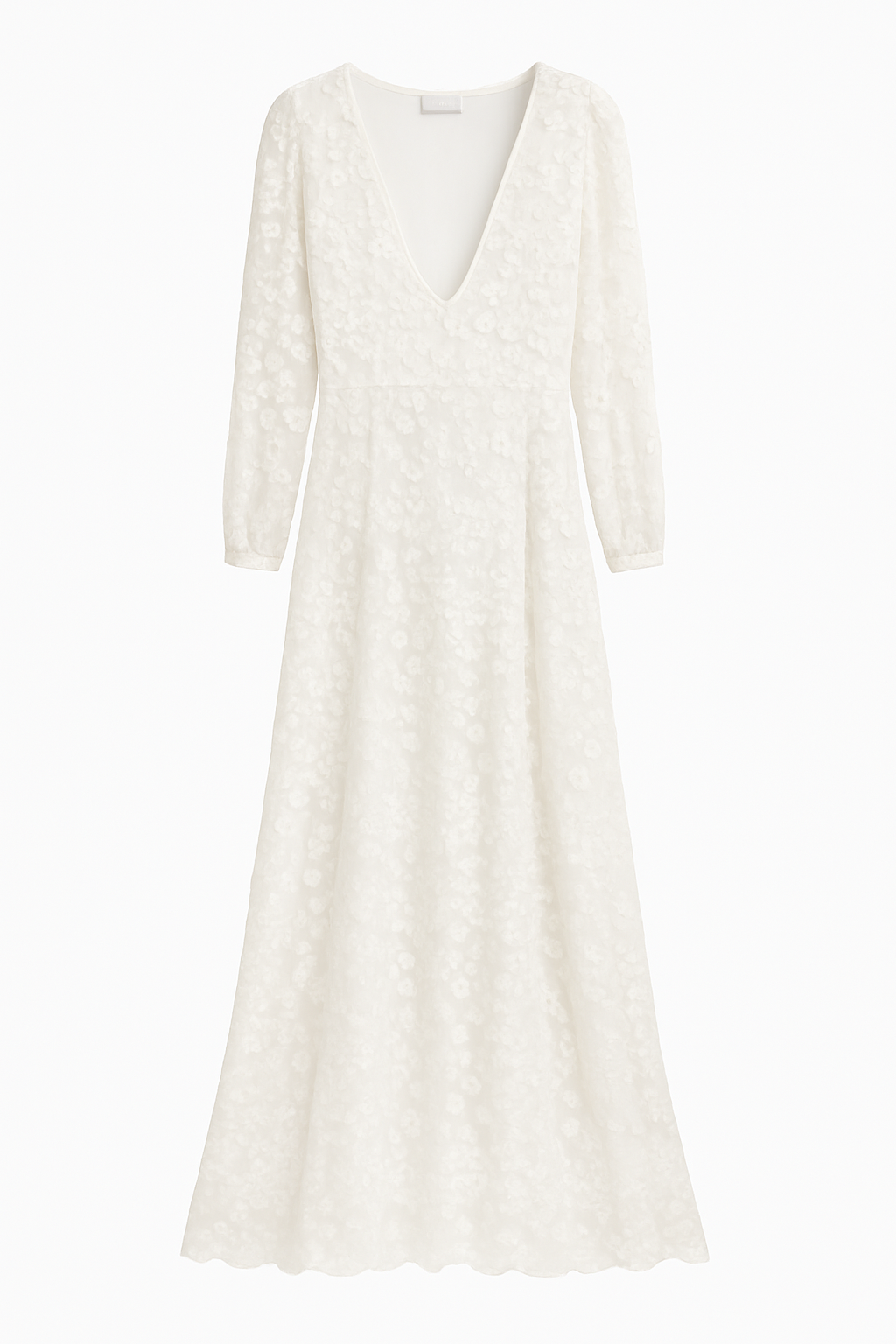 Burnout White Dress