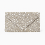 Envelope Pearly Jacquard Clutch Bag