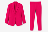 Tuxedo Hot Pink Wool Suit