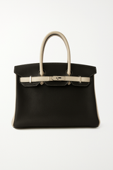 Birkin 30 Bleu Nuit and Craie Togo Silver Hardware