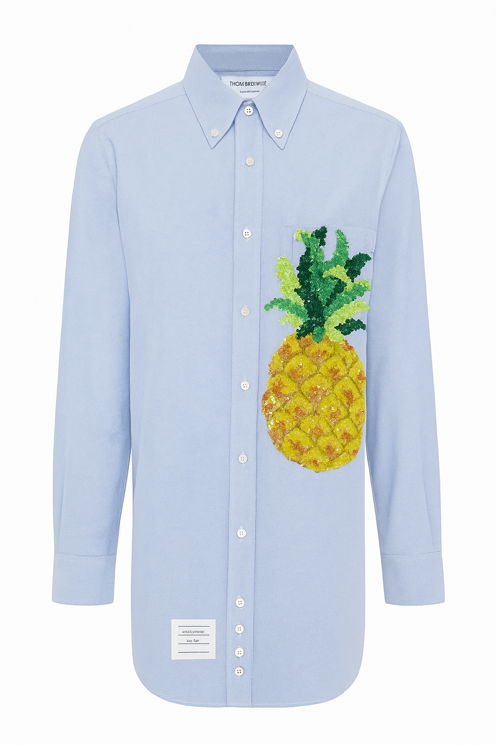 Denim Shirt with Pineapple