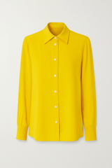Yellow Silk Shirt