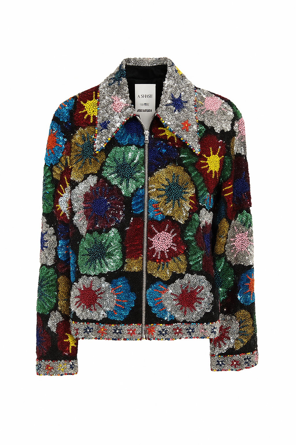 Sequins Biker Jacket