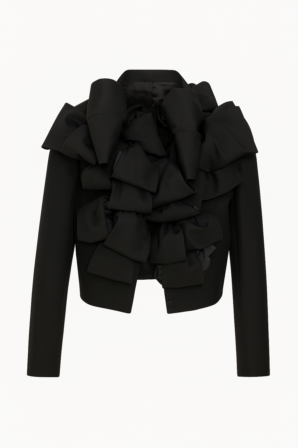 Black Satin Couture Jacket