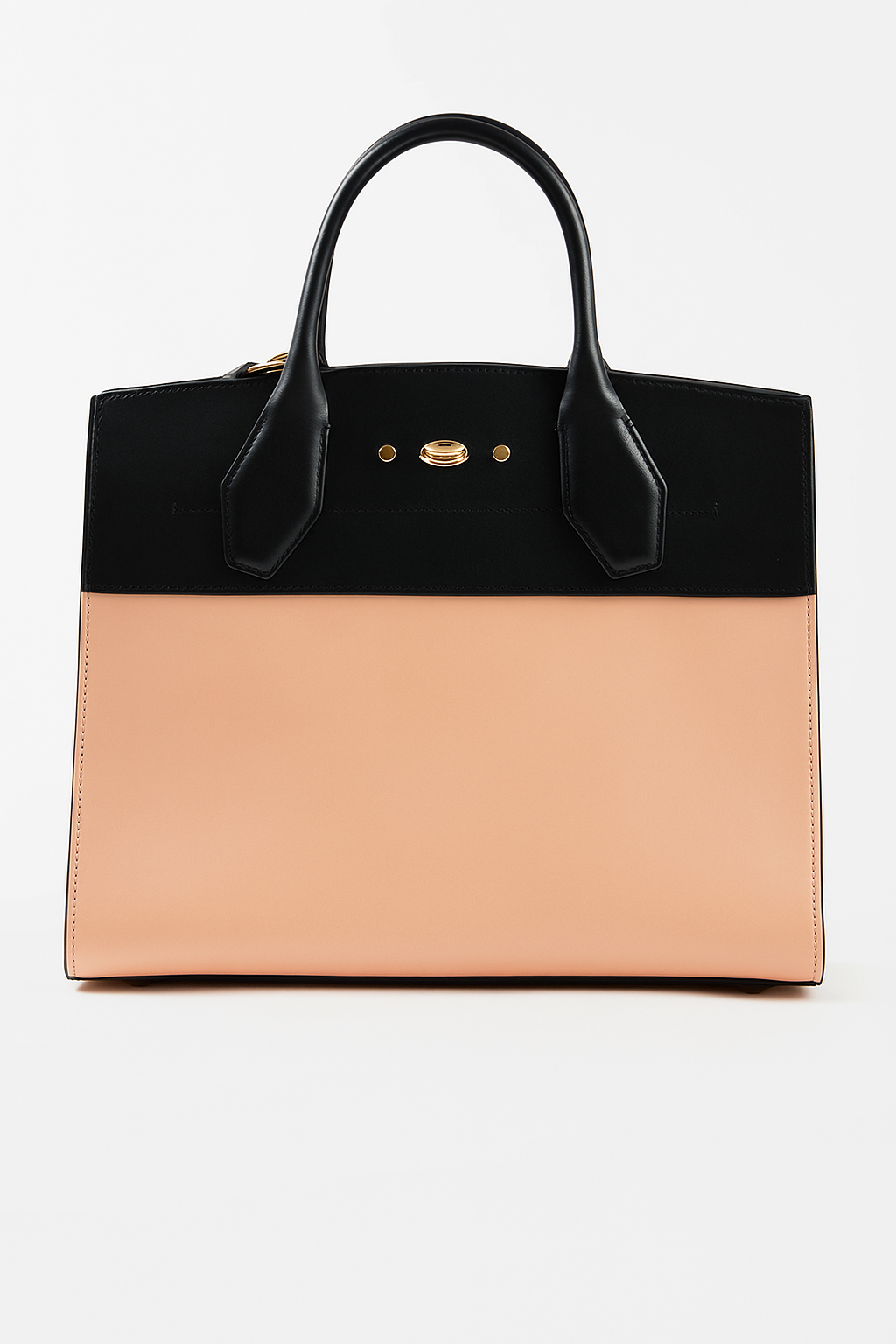Tan and Black City Steamer MM Gold Hardware