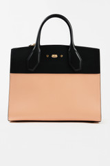 Tan and Black City Steamer MM Gold Hardware