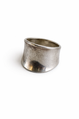 Wide Ring Silver Plated