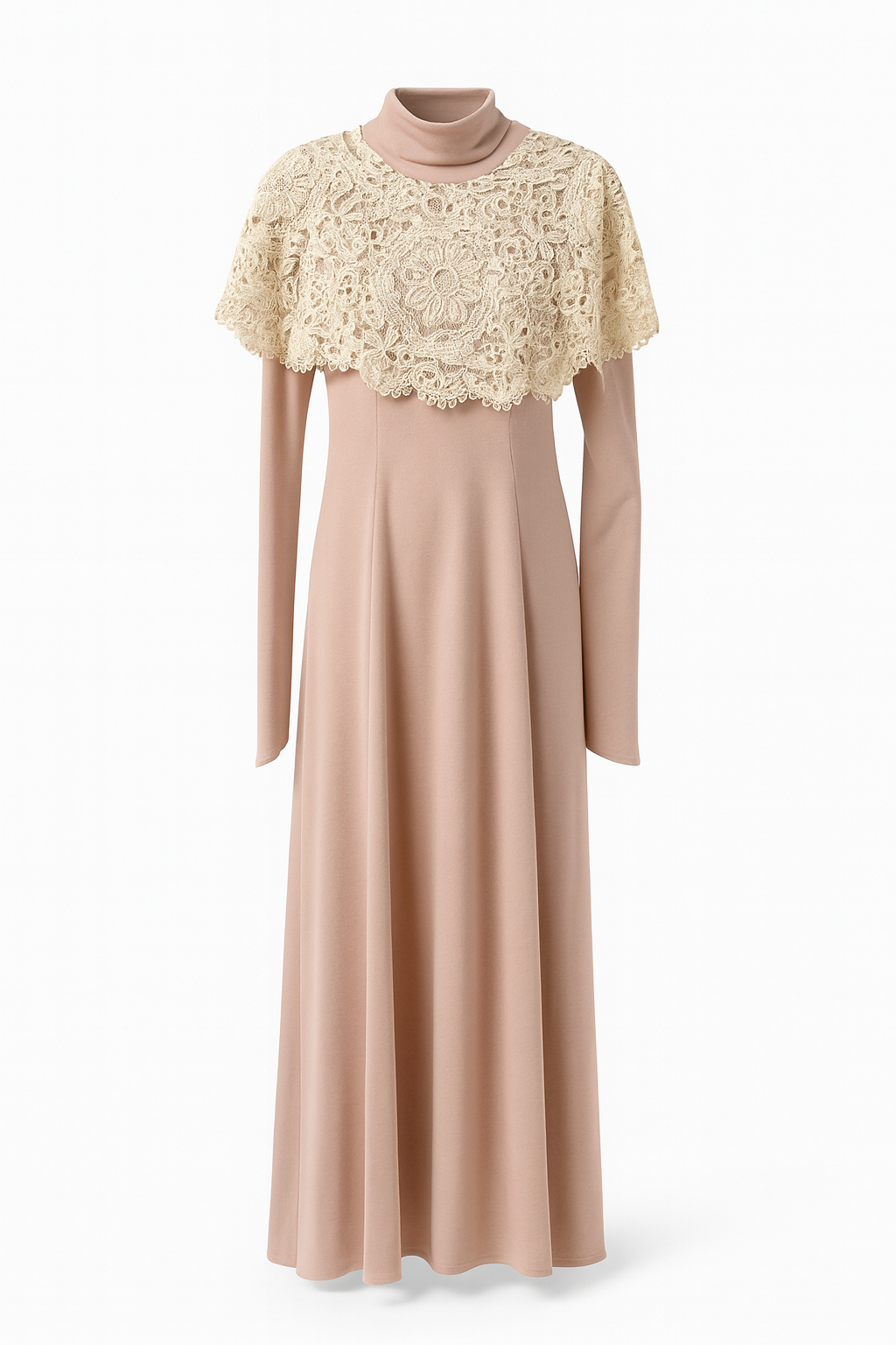 Lace and Jersey Dress