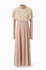 Lace and Jersey Dress