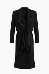 Tuxedo Jacket with Silk Slip