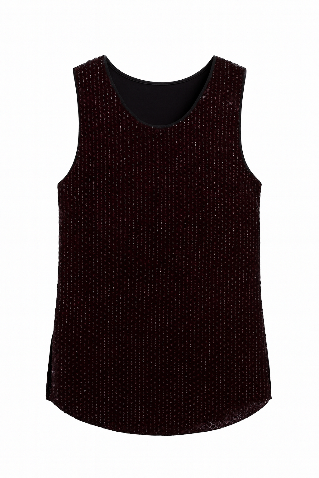 Sequins Red Beaded Top
