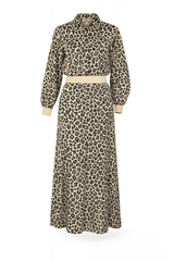 Animal Print Top and Skirt Set