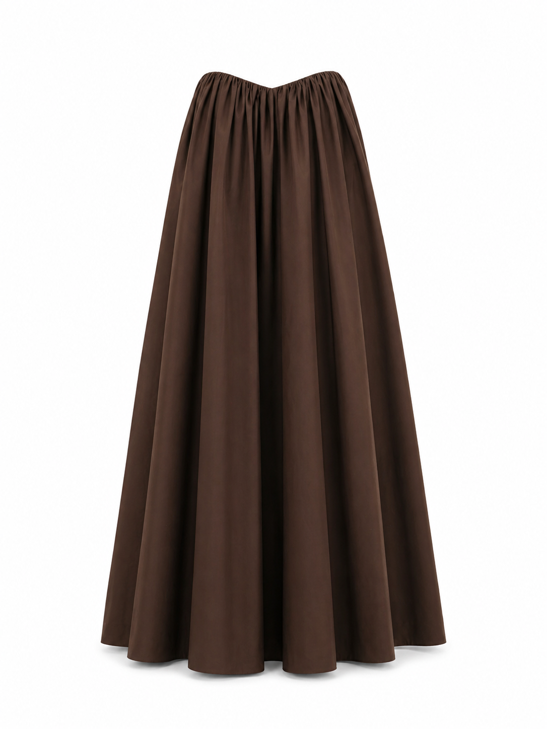 Cotton Strapless Maxi Dress
