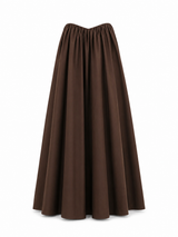 Cotton Strapless Maxi Dress