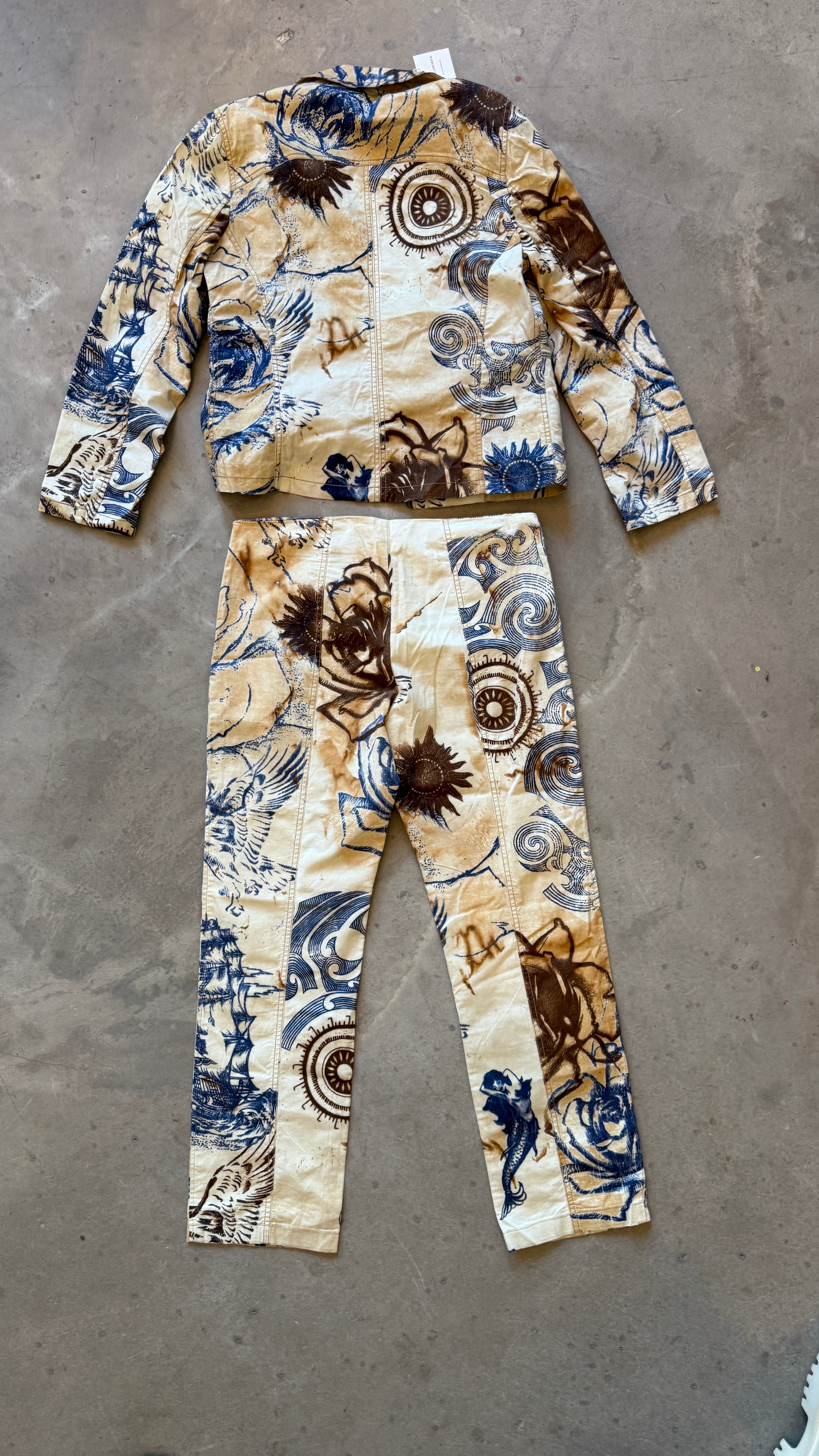 S/S2003 Tattoo Jeans&Jacket Set