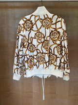 Gold Embellished Bomber Jacket