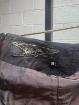 Black and Gold Silk Skirt