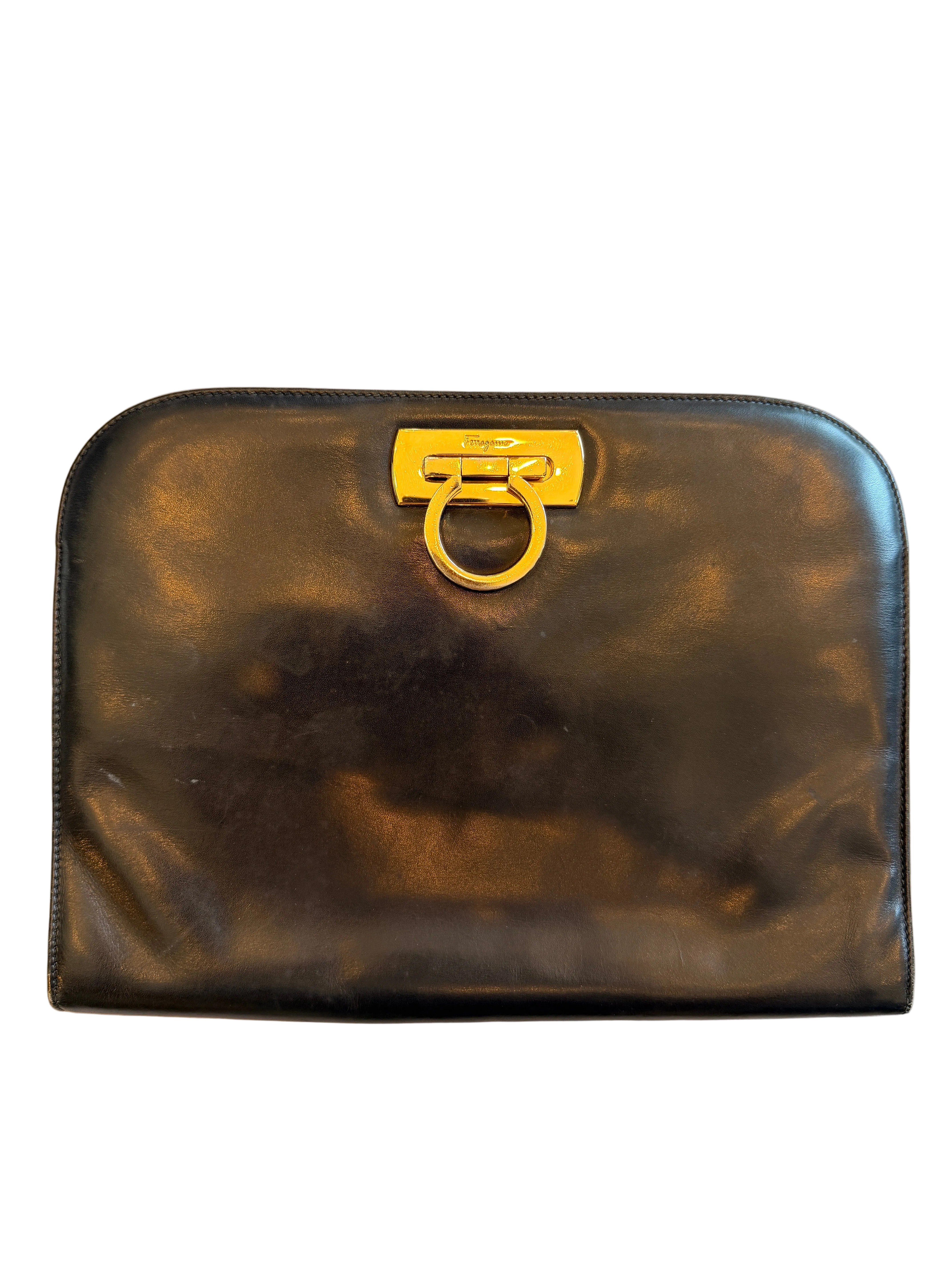 Gancini Leather Crossbody Bag