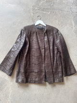 Vintage Brown Leather Jacket