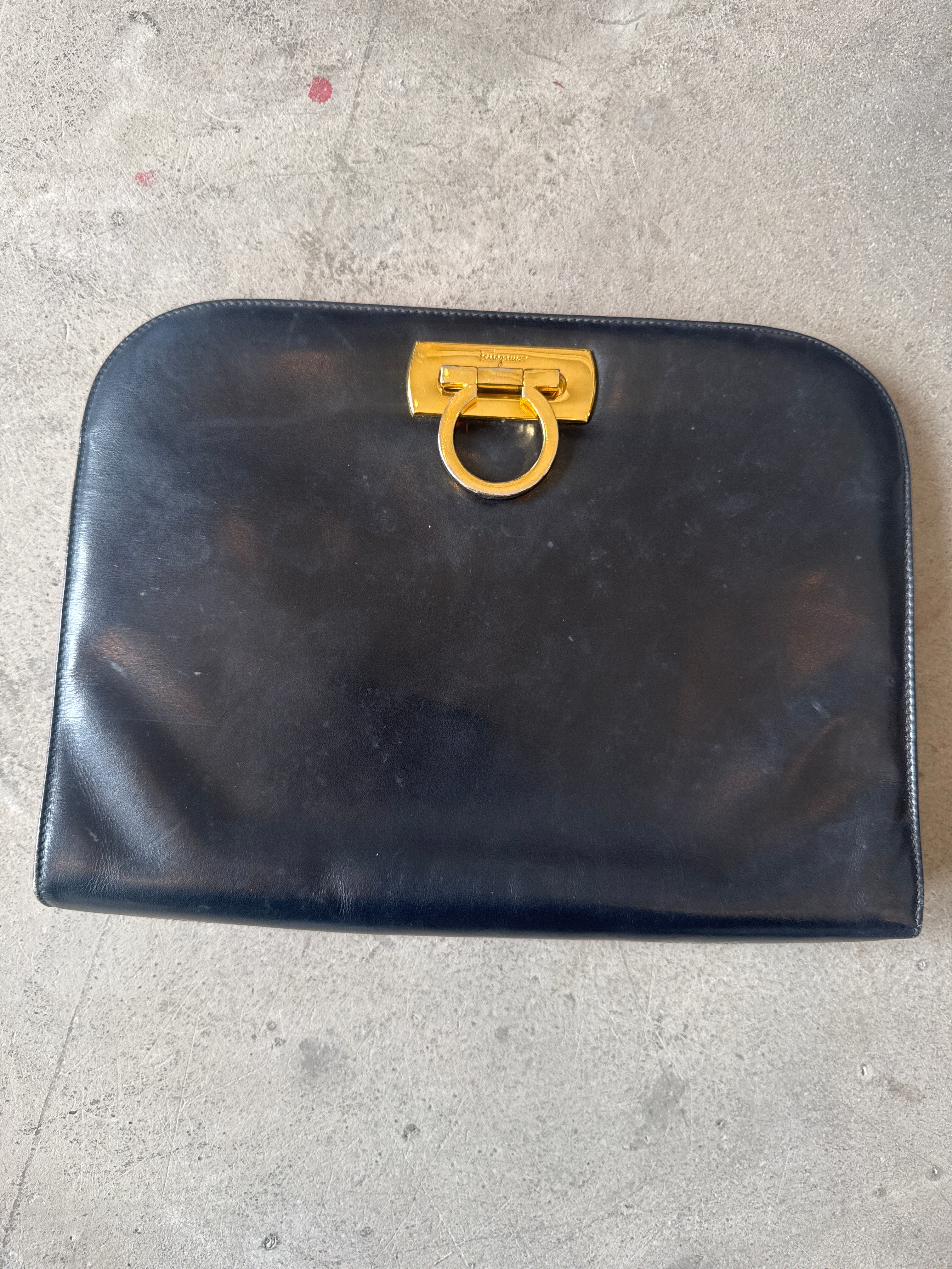 Gancini Leather Crossbody Bag