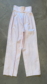 Powder Pink High-Waisted Trousers