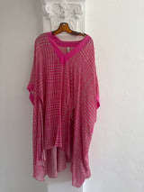 Pink Houndstooth Kaftan and Pant Set worn in Nazetke Video