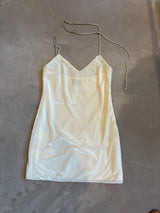 Area White Mini Dress with Accents